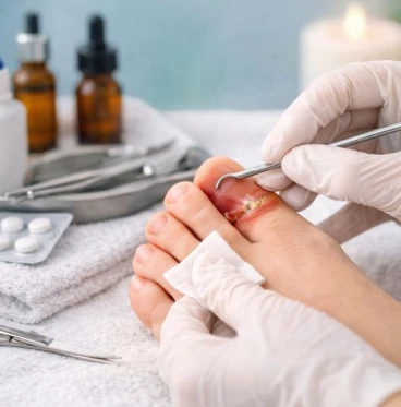 Imagem Tratamento para Unha Encravada (Onicocriptose) Inflamada