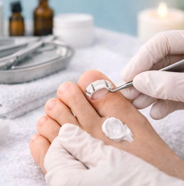 Imagem Tratamento para Unha Curvada com Recorrência de Unha Encravada – Órtese Ungueal